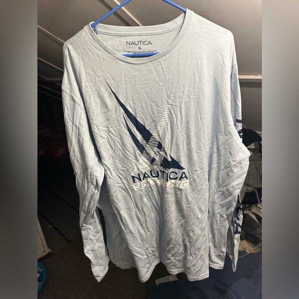 nautica long sleeve shirt for men size XXL